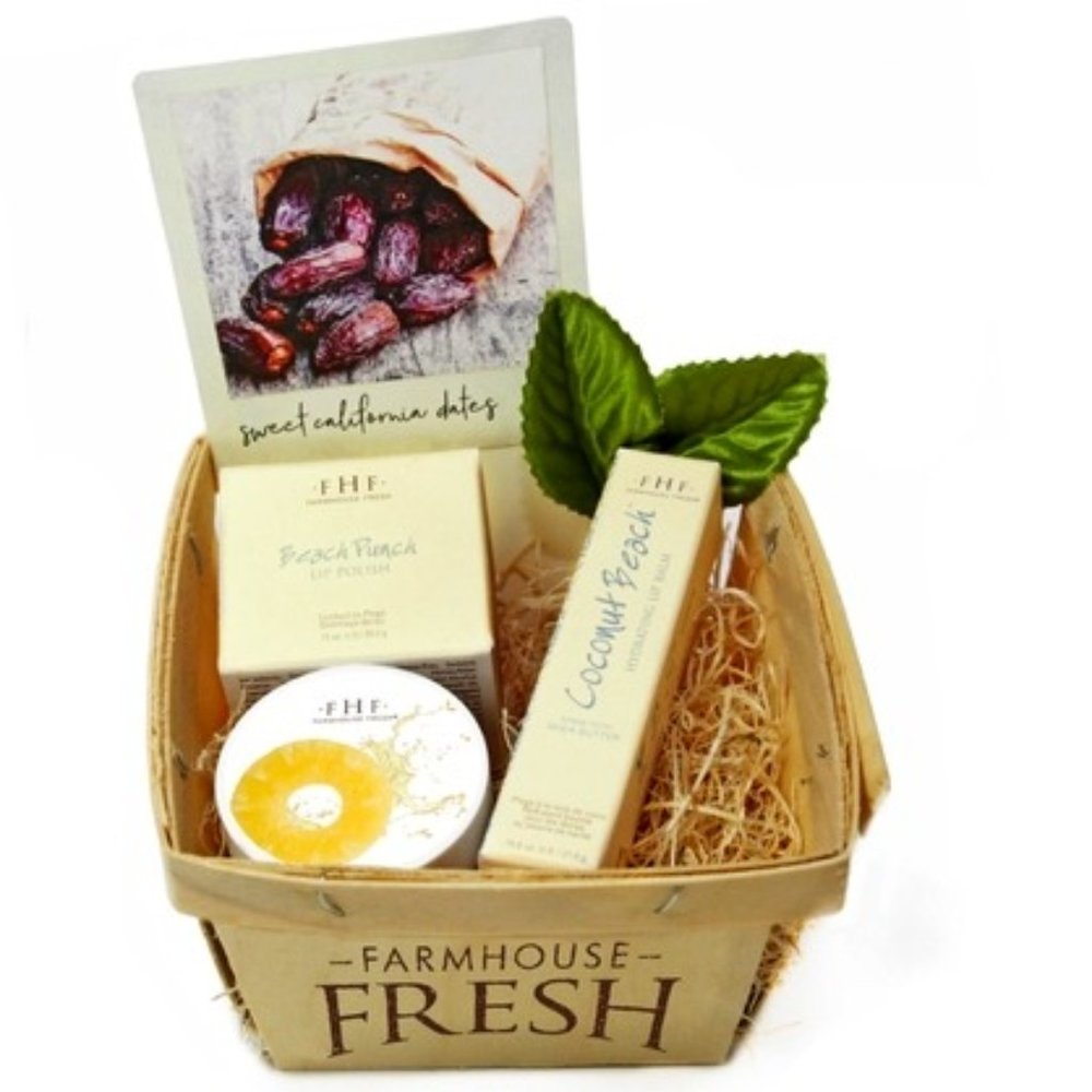 Farmhouse Fresh Beach Lip Gift Basket
